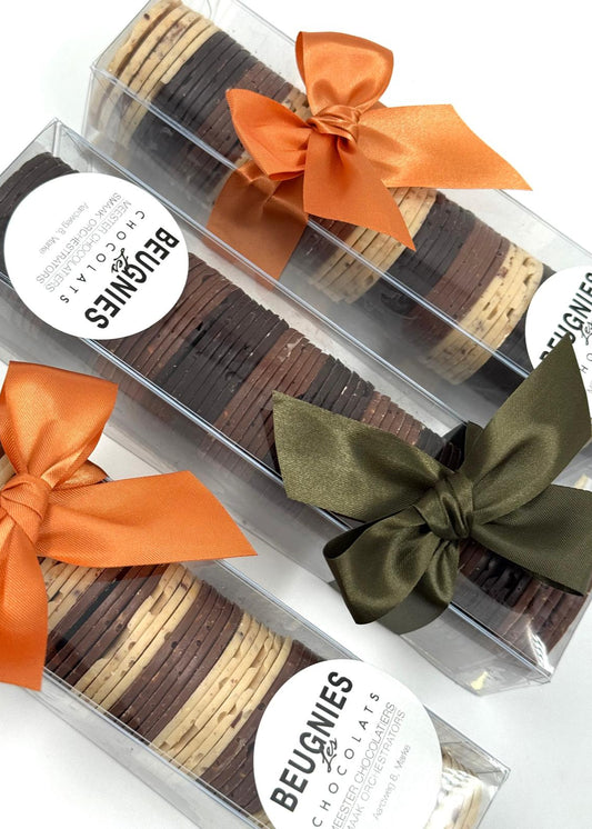 "KROKANTE CHOCOLADESCHIJFJES"